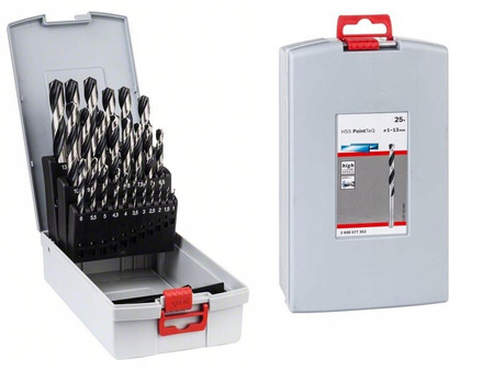 Zestaw wierteł do metalu stali w kasecie 1-13mm Bosch 2608577352 25szt