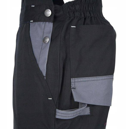 Spodnie robocze ogrodniczki Grene Kramp czarne XL