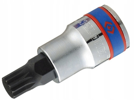 Nasadka krótka 1/2" z końcówką SPLINE M12 x 60mm KING TONY 402612