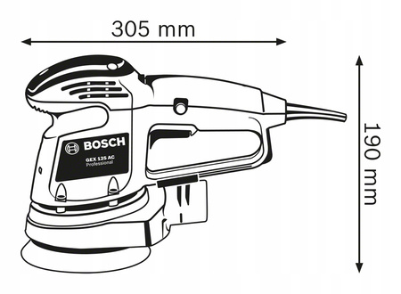 SZLIFIERKA MIMOŚRODOWA 340W 125mm GEX 34-125 BOSCH