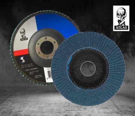 ATLAS Lamelka Listkowa Cyrkon do Stali 125mm P40