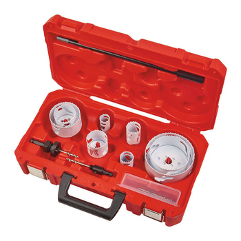 Zestaw otwornic Holesaw 6szt + akcesoria PERFECT MATCH MILWAUKEE
