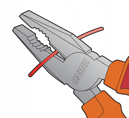 SZCZYPCE KOMBINERKI IZOLOWANE 1000V DLA ELEKTRYKÓW 180 MM UNIOR VDE