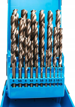 Schmith wiertła metalu kobaltowe 1-13mm 25cz 600°C