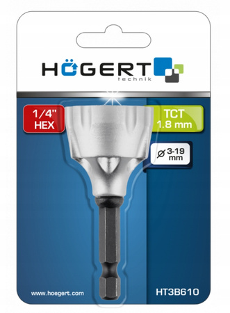 Fazownik do gwintów Hogert Technik HT3B610 3-19 mm