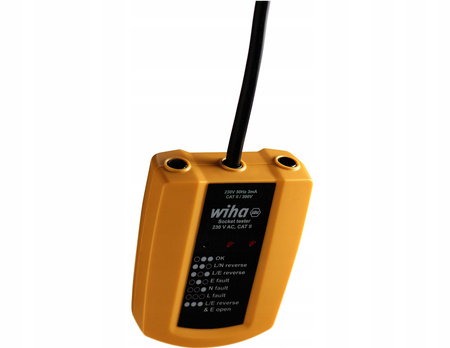 WIHA Tester gniazd sieciowych 230 V AC, CAT II