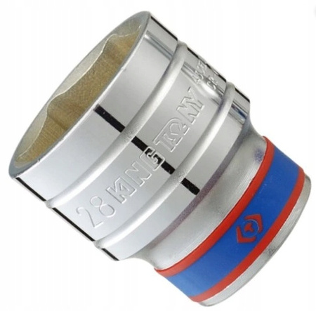 NASADKA KRÓTKA 1/2" 18mm x 38mm 6-kąt. Cr-v KING TONY 433518MR