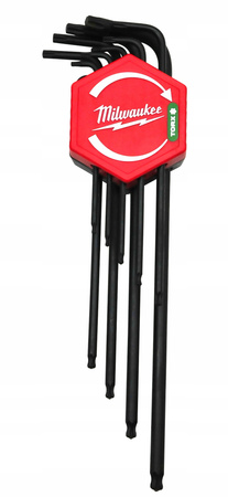 Zestaw kluczy imbusowych HEX Milwaukee 9szt. kuliste 4932492399 1,5-10 mm
