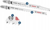 BOSCH Zestaw 3 szt. brzeszczotów EXPERT "Wood 2-side clean" T308B/BO