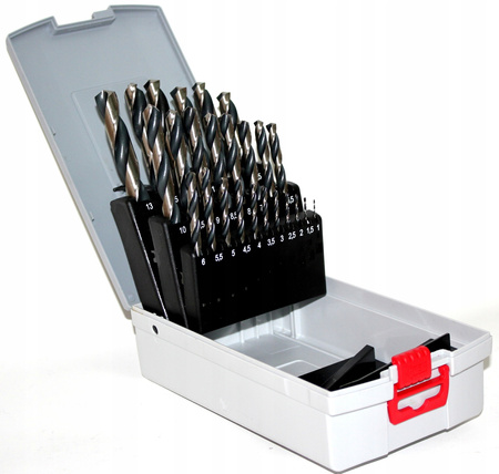 Zestaw wierteł do metalu stali w kasecie 1-13mm Bosch 2608577352 25szt