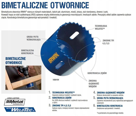 Otwornica Irwin 98 mm