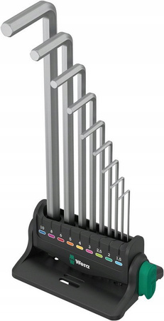 ZESTAW IMBUSÓW KLUCZY TRZPIENIOWYCH 950/9 HEX-PLUS 8, 9CZ 05022102001 WERA