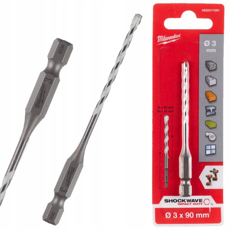 Milwaukee Wiertła do wiercenia otworów w różnych materiałach