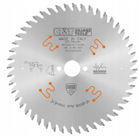 Tarcza do drewna CMT 285.760.48H 160x20mm