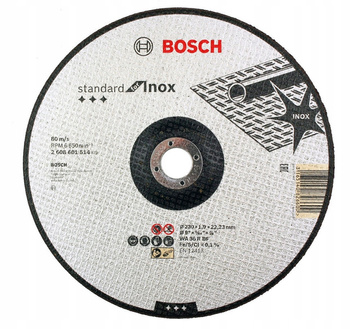 Tarcza tnąca do stali metalu 230mm Bosch 2608601514 230x22,2 mm