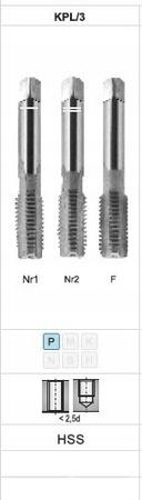 Komplet gwintowników ręcznych Fanar A1-230001-0300 M30 3 szt.