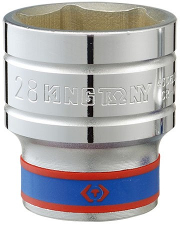 NASADKA KRÓTKA 1/2" 28mm x 42mm 6-kąt. Cr-v KING TONY 433528MR