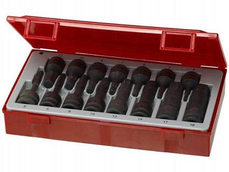 15-elementowy zestaw nasadek maszynowych Teng-Tools