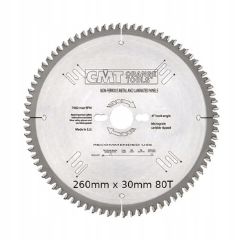 Tarcza do drewna CMT 297.080.11M 260x30mm