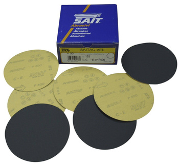 Papier ścierny P400 - krążek 125mm, na sztuki