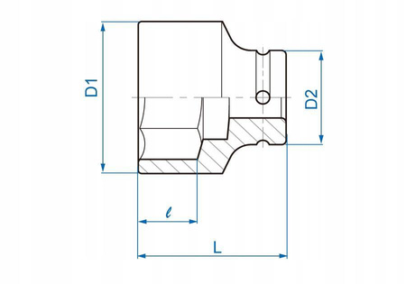 Nasadka udarowa 3/4cal M48 6-kąt KING TONY 653548M