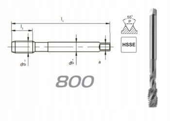 FANAR Gwintownik maszynowy G1/8" (D2-511101-3123)
