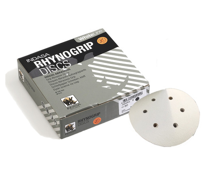 Indasa White Line Dysk na Rzep Biały 6H 150mm P600