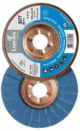 Tarcza listkowa SLTT ø125mm P40 Lukas Erzett Wysoka wydajność i żywotność