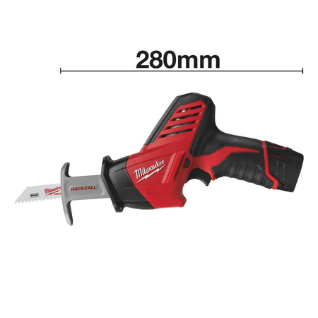 Milwaukee M12™ subkompaktowa piła szablasta hackzall™