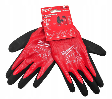 Rękawice Ochronne Powlekane Robocze Milwaukee 4932493220 r. 9 - L 1 para