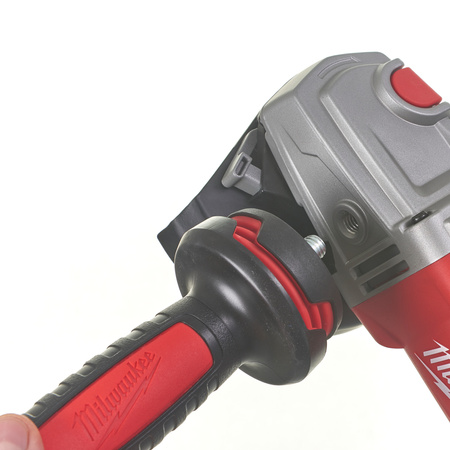 Milwaukee Szlifierka kątowa 1250 W z systemem antywibracyjnym AVS i przełącznikiem łopatkowy