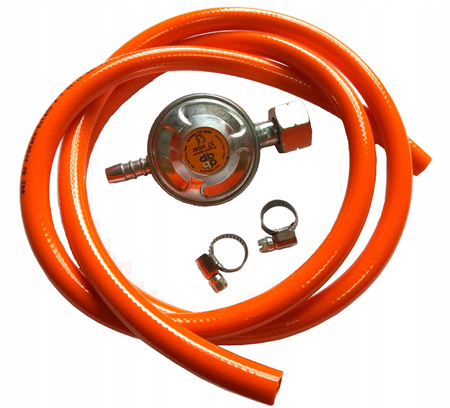 7 m WĄŻ DO GAZU REDUKTOR GAZOWY BUTLI 11 KG OPASKI