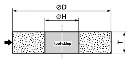 Ściernica płaska typ 1  200MMx20MMx32MM CRA 60K - ANDRE 511344