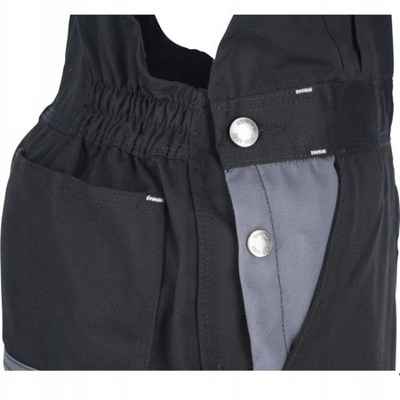 Ogrodniczki Original, Czarno/Szare 3xl