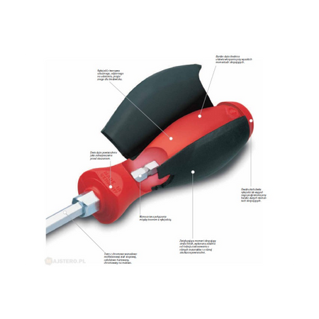 Wkrętak nasadowy metryczny z okrągłym trzpieniem Wiha 341