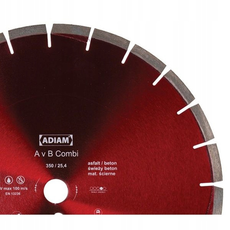 Tarcza diamentowa do cięcia asfaltu 350 mm ADIAM