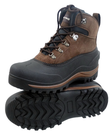 LAHTI PRO ŚNIEGOWCE BUTY ROBOCZE ZIMOWE WYSOKIE BRĄZOWE TPR L30804 R.41