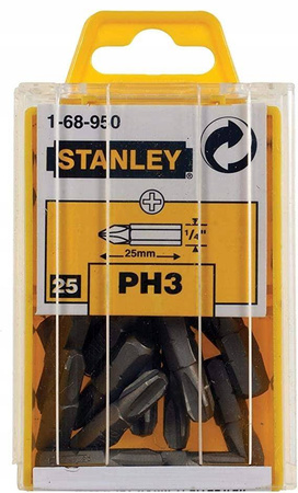Bit PH3 X 25MM Końcówka wkrętakowa Stanley 1-68-950 1szt PH3X25MM