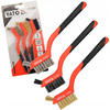 Zestaw szczotek drucianych mosiądz stal nylon Yato YT-6351 szczotki