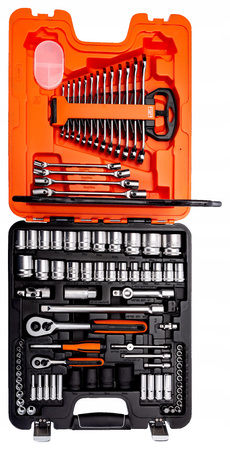 BAHCO ZESTAW KLUCZY NASADOWYCH  87+7el 1/2" / 1/4"