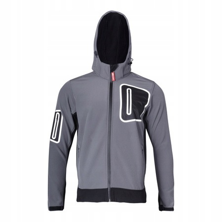 Kurtka Softshell z Kapturem S Szara Lahti Pro