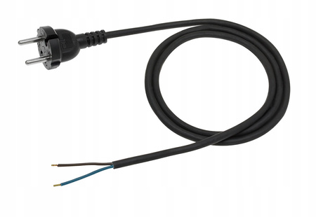 Przewód z wtyczką PP-21 b/u 4m H05RR-F 2x1,5