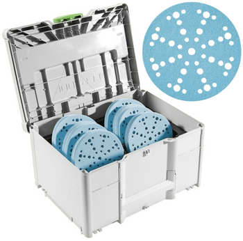 KRĄŻKI FESTOOL P80 P120 P180 P220 SYSTAINER NA MATERIAŁY 100 KRĄŻKÓW D225