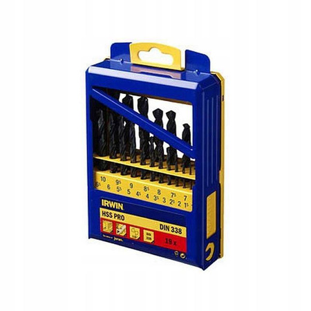 Zestaw wierteł do metalu Irwin 1,0 – 10,0 mm - 19 szt
