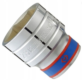 NASADKA KRÓTKA 1/2" 22mm x 38mm 6-kąt. Cr-v KING TONY 433522MR