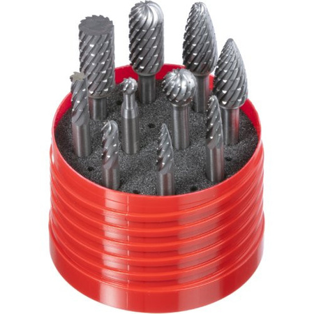 ZESTAW FREZÓW 10 CZĘŚCI TRZONEK MM TRZONEK 6 MM LUKAS