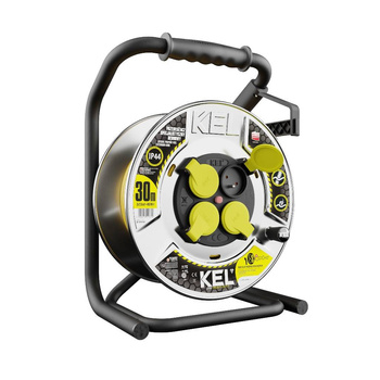 Przedłużacz bębnowy KEL W-99256 czarny 25 m