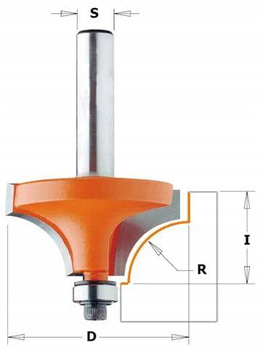 Frez trzpieniowy zaokrąglający R=1,6  CMT 939.160.11 8mm