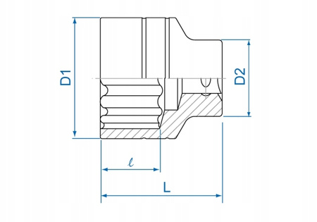 Nasadka King Tony 35mm x 58mm 633035M