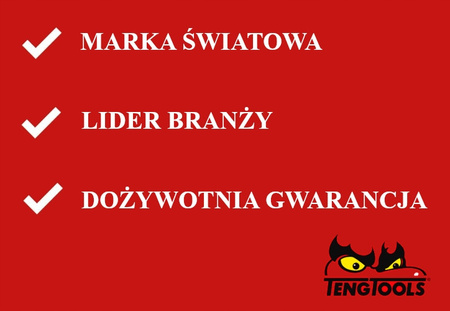 15-elementowy zestaw nasadek maszynowych Teng-Tools